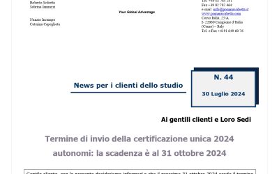 Termine di invio della certificazione unica 2024 autonomi: la scadenza è al 31 Ottobre