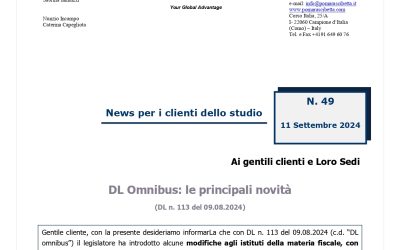 DL Omnibus: le principali novità