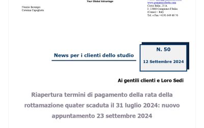 Riapertura termini di pagamento della rata della rottamazione quater scaduta il 3 Luglio 2024: nuovo appuntamento 23 Settembre 2024