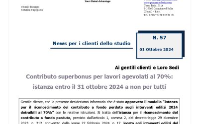 Contributo superbonus per lavori agevolati al 70%: istanza entro il 1 ottobre 2024 a non per tutti