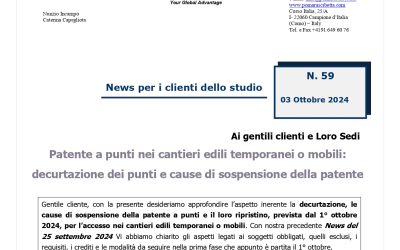 Patente a punti nei cantieri edili temporanei o mobili: decurtazione dei punti e cause di sospensione della patente