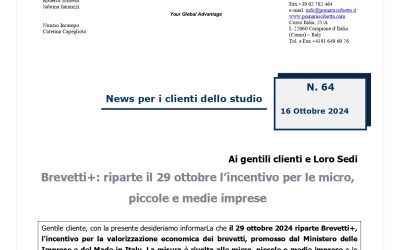 Brevetti +: riparte il 29 ottobre l’incentivo per le micro, piccole e medie imprese