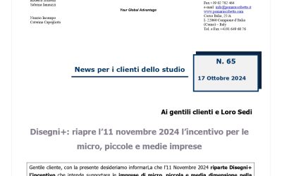 Disegni+: riapre l’11 novembre 2024 l’incentivo per le micro, piccole e medie imprese